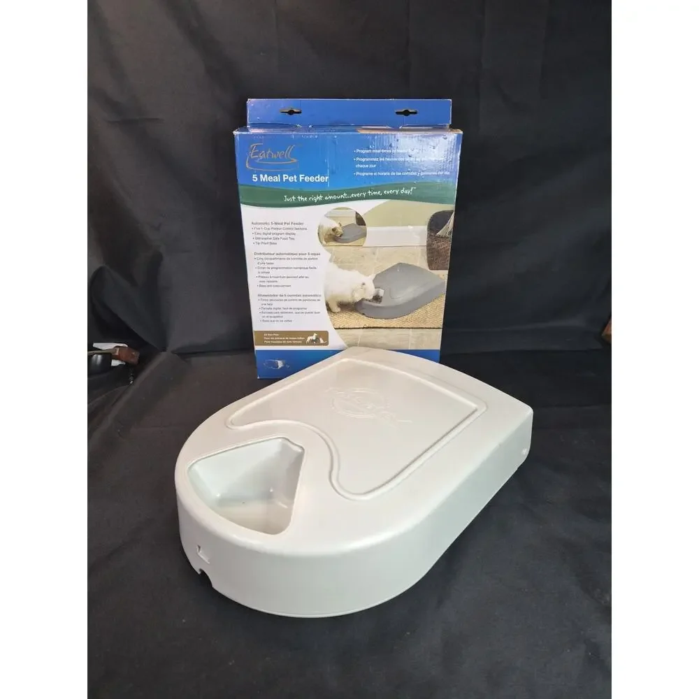 PetSafe 5 Meal Programmable TimedPet Food Dispenser Automatic Dog and Cat Feeder